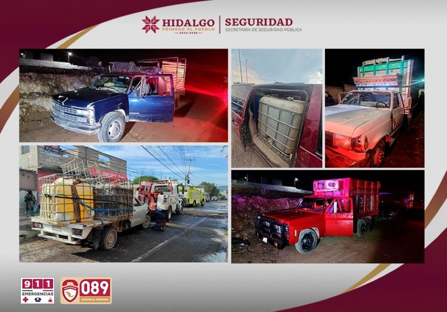 Policía Estatal Recupera Más de 380 Mil Litros de Hidrocarburo en Una Semana