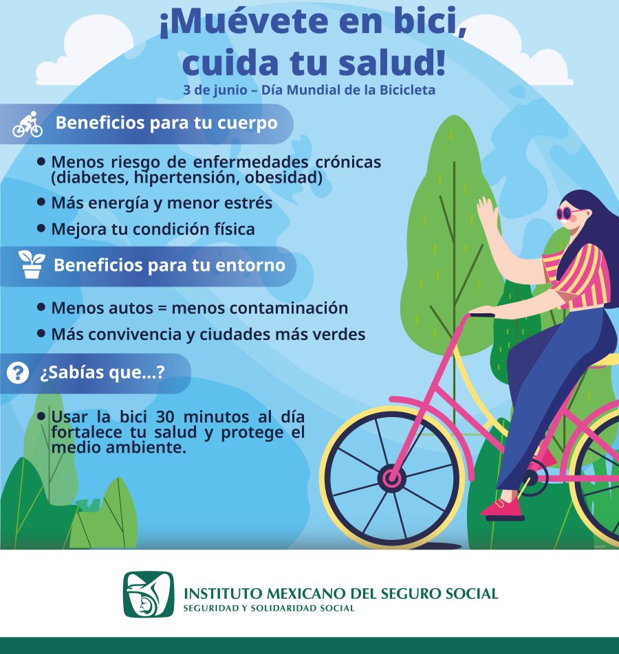 Recomienda IMSS en Hidalgo el uso de la bicicleta para mejorar la salud y el bienestar