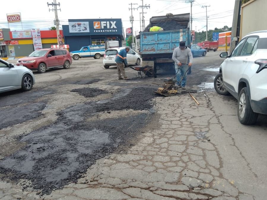 Inician en Tulancingo Obras de Reencarpetamiento en Corredor Vial San José y Bulevard Miguel Hidalgo