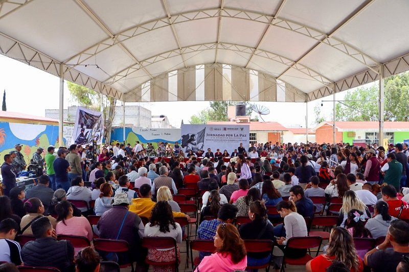 En la Jornada por la Paz, en la colonia San Cayetano, en Pachuca, denunciaron negligencias y falta de atención por parte de Ministerios Públicos