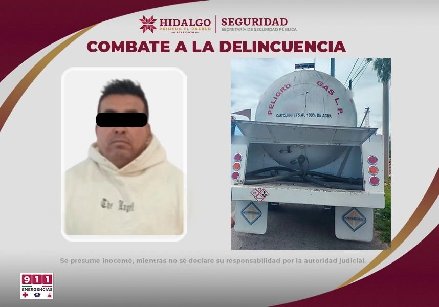 SSPH Asegura Pipa Con 15 Mil Litros de Combustible en Pachuca