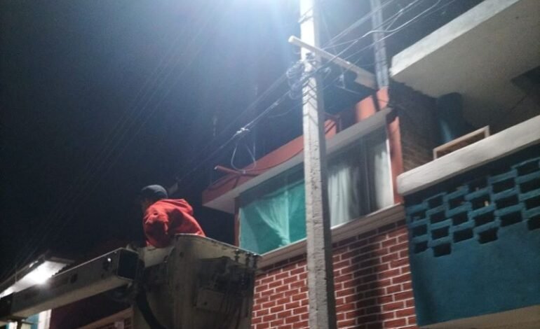 Un Nuevo Sector del Municipio Fue Apoyado Con Colocación de Lámparas