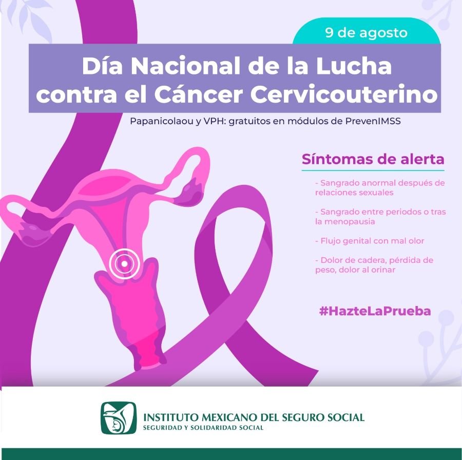 Conmemora IMSS Hidalgo Día Nacional de la Lucha Contra el Cáncer Cervicouterino