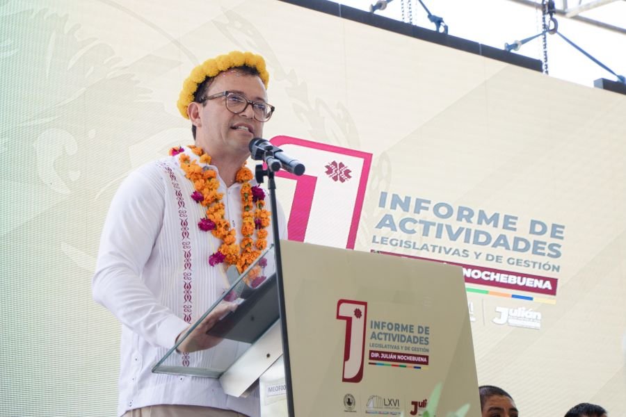 Diputado Julián Nochebuena comparte ante miles de personas los logros de su primer año de trabajo