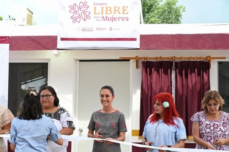 En Campeche, Presidenta Claudia Sheinbaum Inaugura Centro Libre Para Las Mujeres en Calakmul