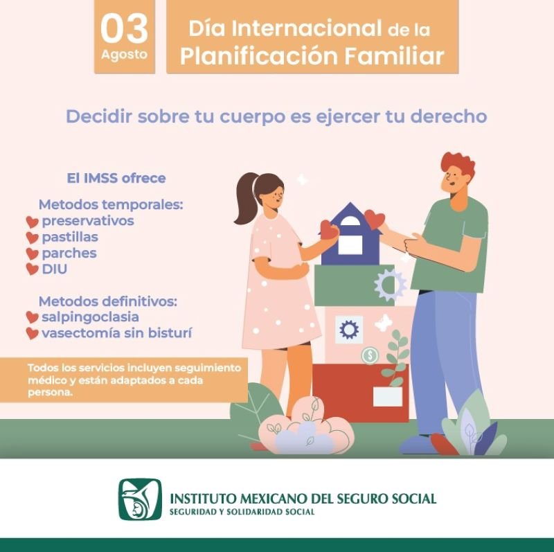 Garantiza IMSS Hidalgo servicios integrales de planificación familiar para población abierta