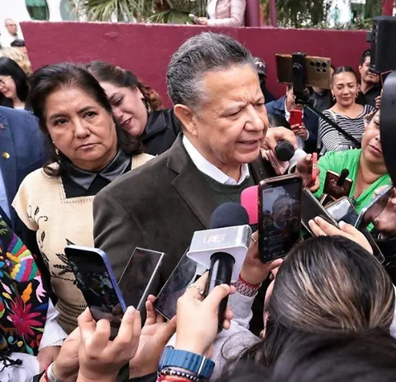 Reunión Sheinbaukm- Menchaca, Será Mensual Para Revisar Avances del  tren AIFA-Pachuca y Querétaro,