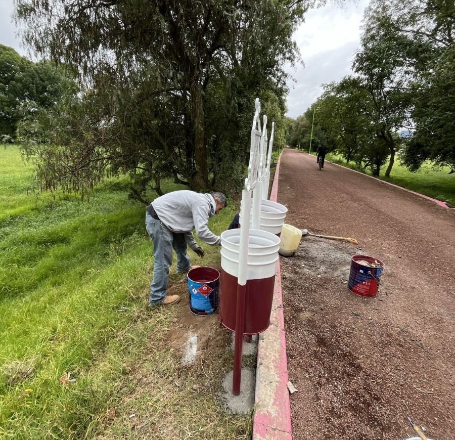 Sendero Municipal Tramo Tulancingo Fue Objeto de Jornada de Limpieza y Colocación de Un Primer Módulo de Botes de Basura