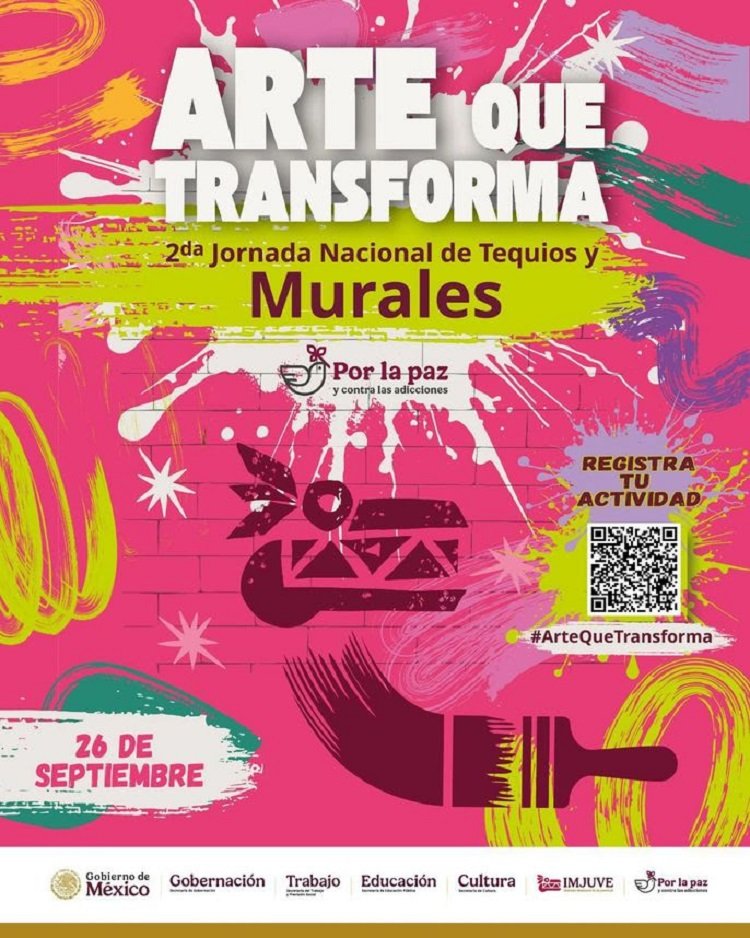 #ArteQueTransforma: Jóvenes de todo el país intervendrán las calles para recuperar espacios públicos