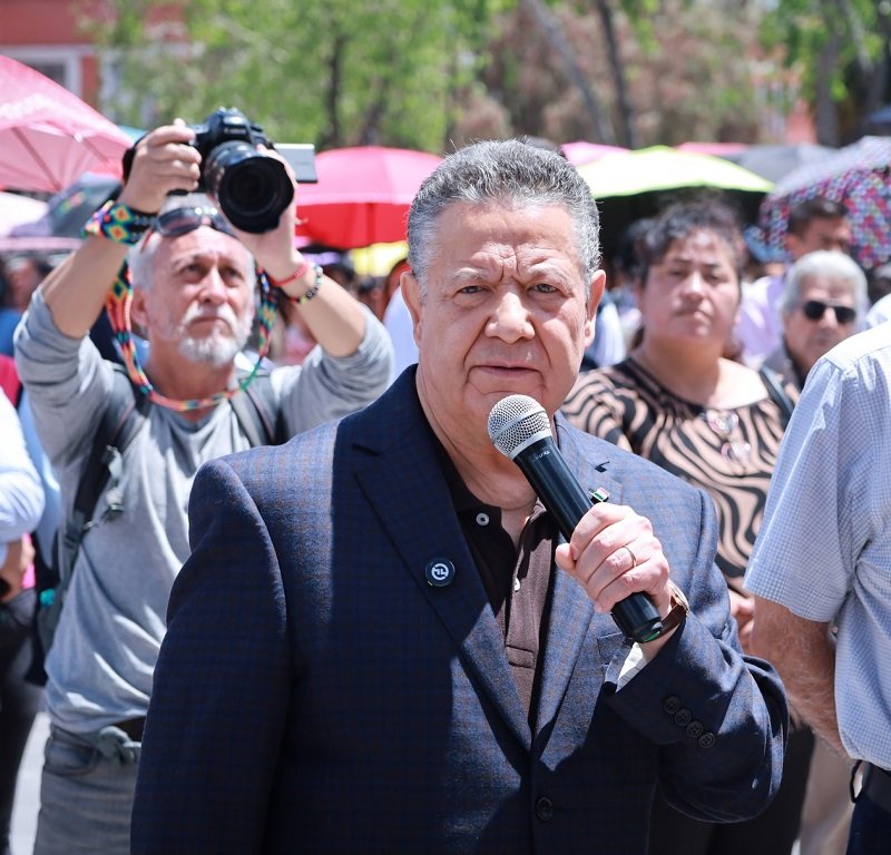 Encabezo el Gobernador Julio Menchaca el Simulacro Nacional 2025 desde Plaza Juárez en Pachuca