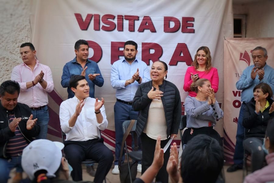 Mandataria Lorena García Cázares Inicia Gira de Supervisión a la Obra en Tulancingo Registra 70% de Avance
