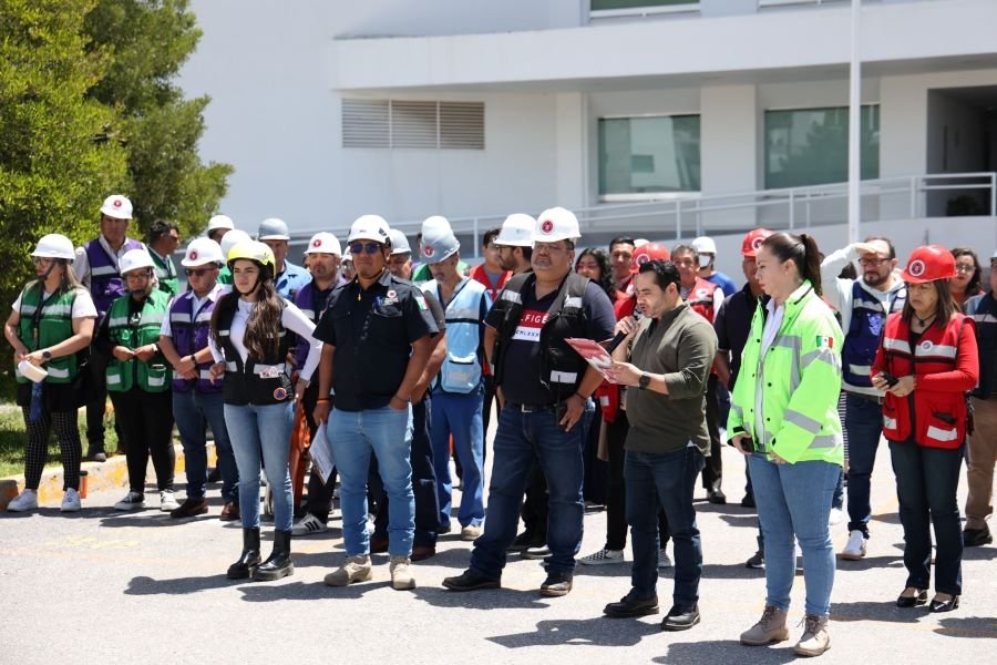Participa IMSS Hidalgo en Simulacro Nacional 2025