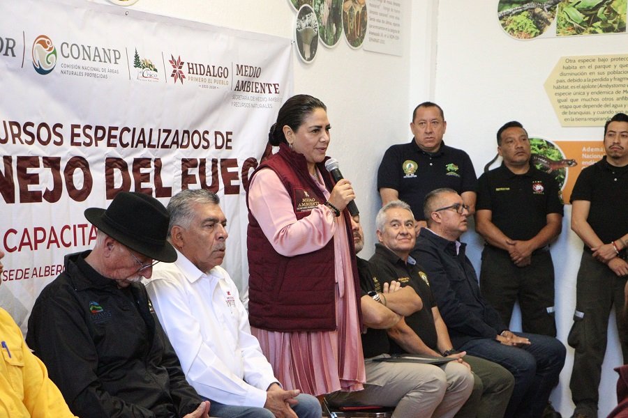 Por primera vez, Hidalgo fue sede de curso especializado en el combate de incendios forestales