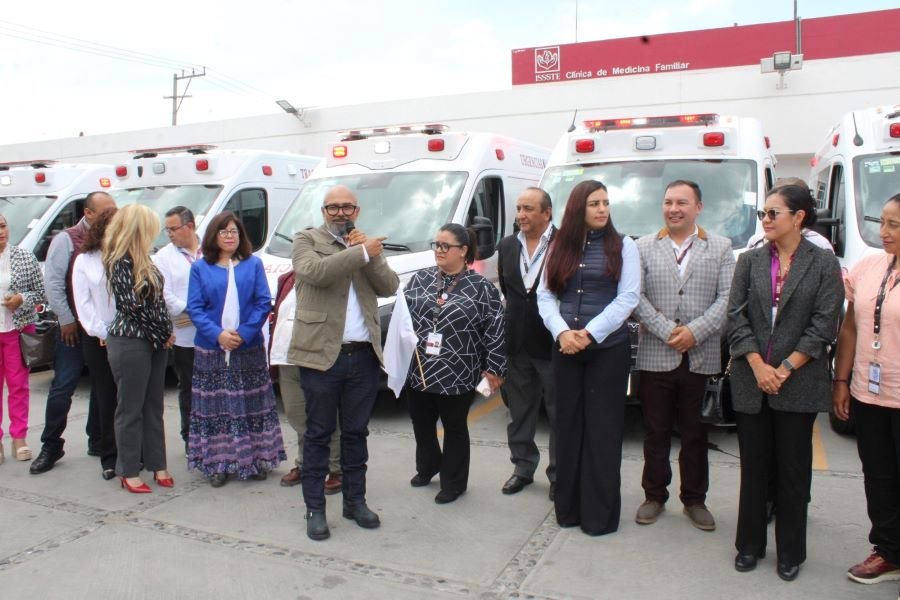 Recibe ISSSTE Hidalgo 21 nuevas ambulancias para unidades médicas de la entidad