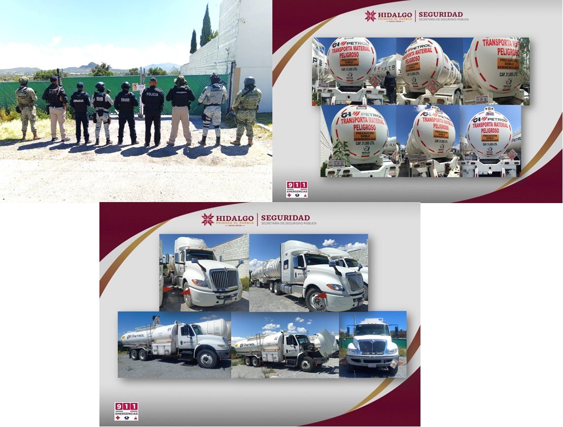 SSPH Recupera 11 Tractocamiones y Remolques Robados