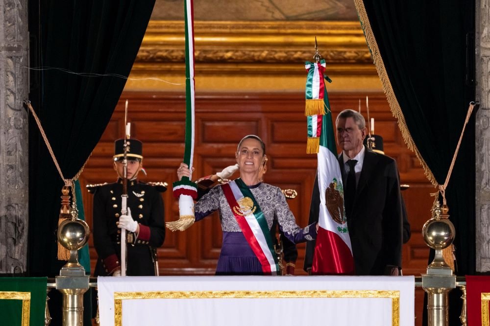 Es el primer Grito de la Independencia que encabeza una mujer Presidenta y Comandanta Suprema de las Fuerzas Armadas