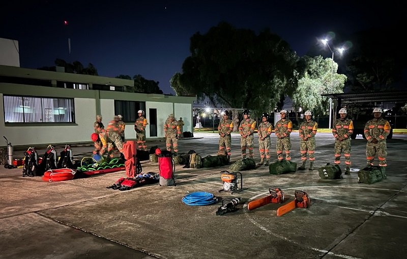 Arriban 300 Elementos del Ejercito Para Reforzar Apoyo a la Población por la contingencia en Hidalgo