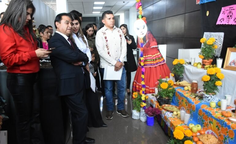 Congreso del Estado de Hidalgo celebra el Día de Muertos con concurso de altares