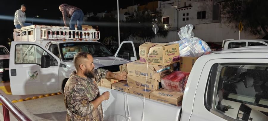 Subsecretaría de Protección Civil y Gestión de Riesgos (SPCyGR), Entrega Despensas en la Comunidad de Chololula, Tianguistengo