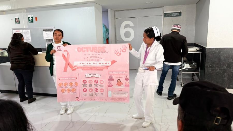 Fortalece IMSS Hidalgo prevención y detección oportuna de Cáncer de Mama