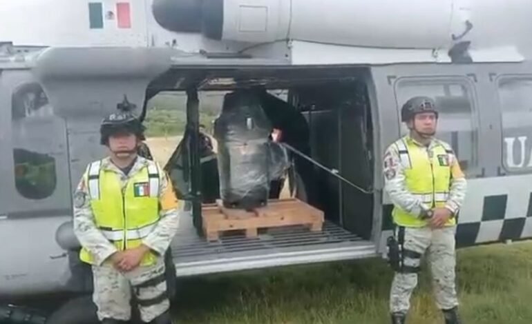 Gabinete de Seguridad Coordina Traslado Aéreo Para Reparar Bomba del Manantial Ushi