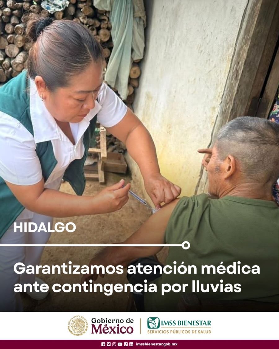 IMSS Bienestar Hidalgo Garantiza Atención Médica Ante Contingencia Por Lluvias