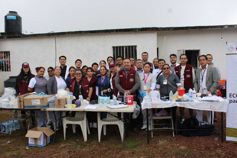 ISSSTE Hidalgo Despliega Brigada Médica en Bellavista, Tianguistengo, Hidalgo
