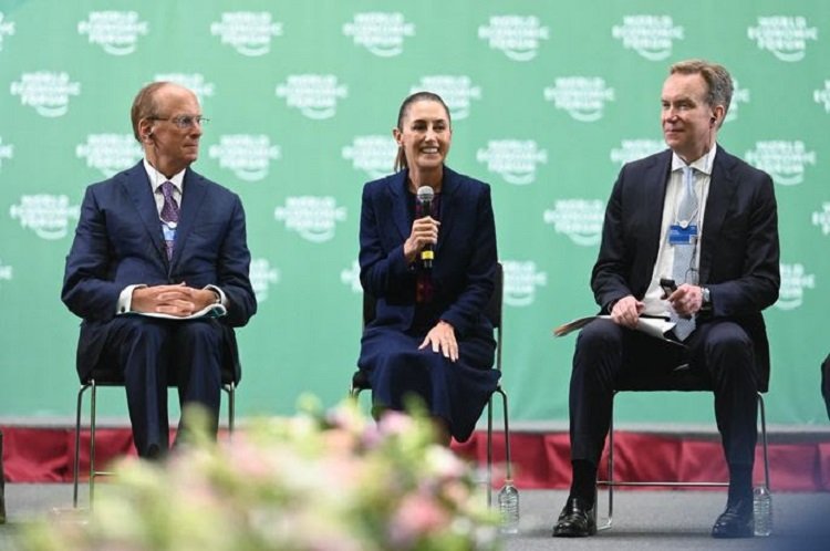Presidenta Claudia Sheinbaum Presenta Plan México a Miembros del Foro Económico Mundial