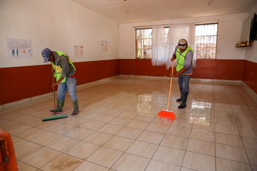 SEPH Supervisa Escuelas Afectadas Por Lluvias en Metztitlán