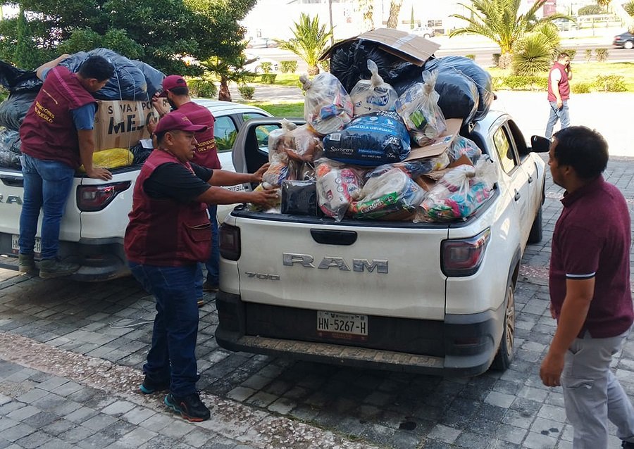 Sebiso Entrega Víveres a Damnificados Por el Huracán Priscilla