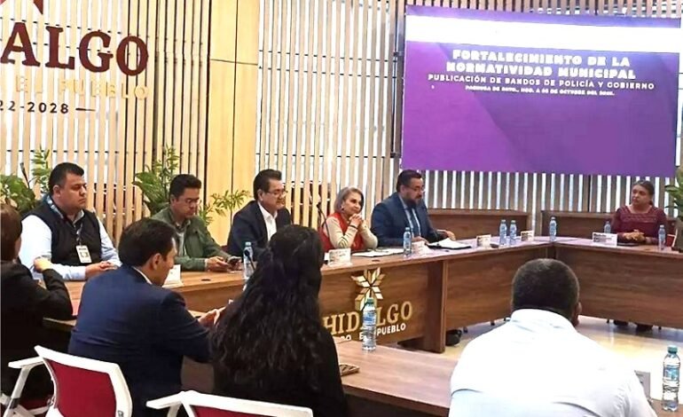 Solo 10, de 84 Municipios Hidalguenses Han Concluido La Actualización de Sus Bandos de Policía y Gobierno