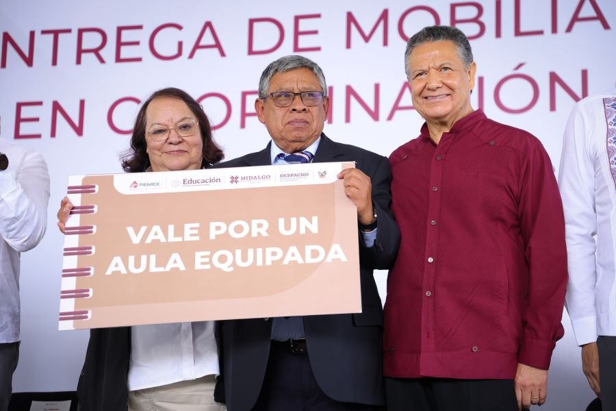 Unidos Por La Educación: Gobierno de Hidalgo Concreta Nueva Donación Por Parte de Pemex