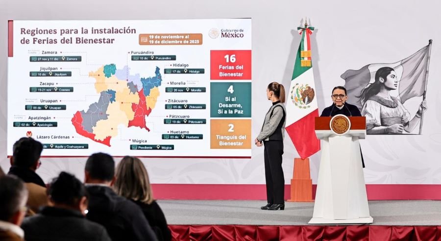 Arrancan Ferias del Bienestar y “Sí al Desarme, Sí a La Paz” Como Parte del Plan Michoacán