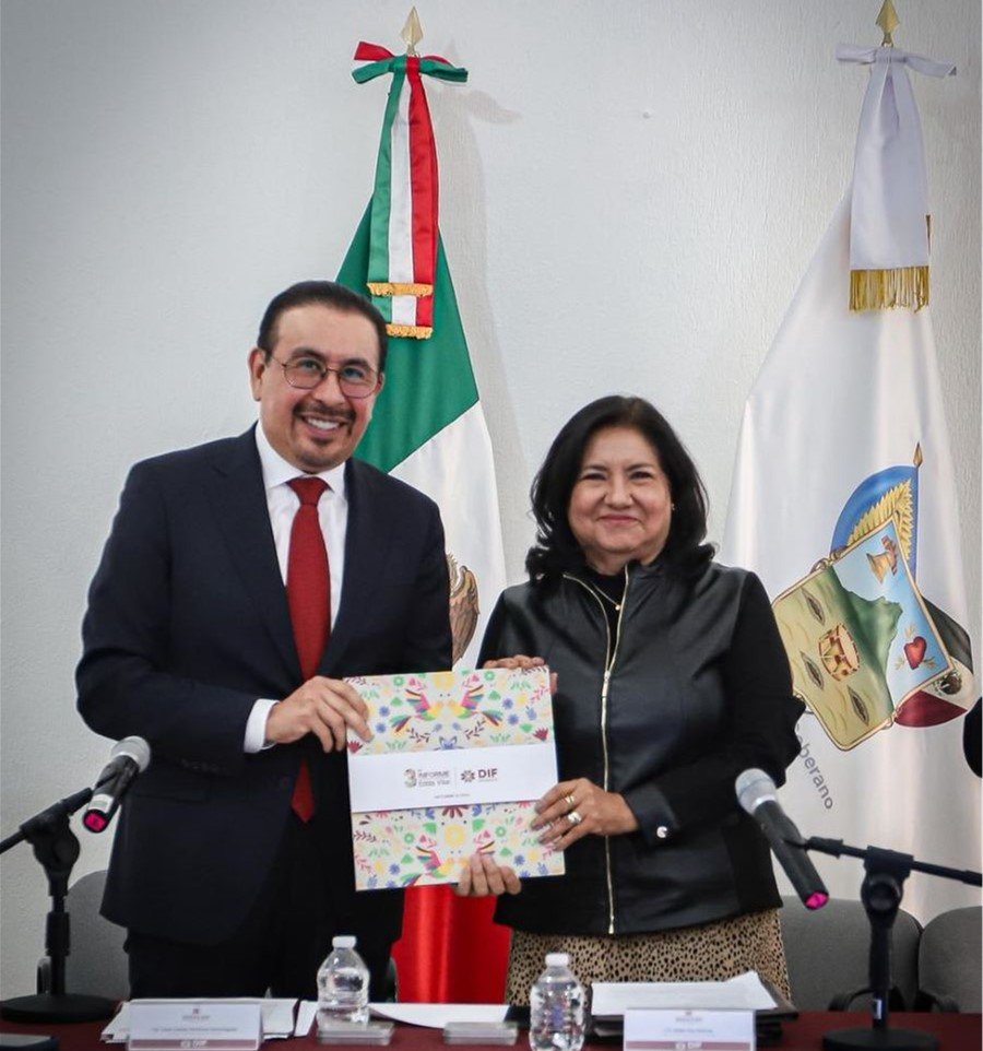 Edda Vite entrega Tercer Informe de actividades al Patronato del DIF Hidalgo