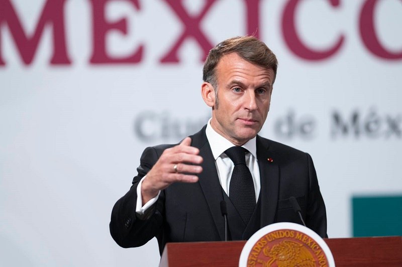 Macron llama desde México a Unir Esfuerzos Internacionales Contra El Narcotráfico, Con Respeto a La Soberanía.