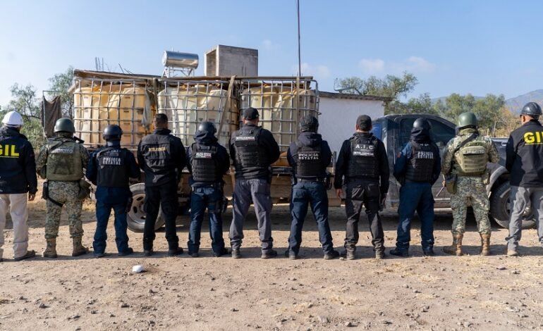 SSPH Asegura Predio Utilizado Para Almacenamiento de Droga e Hidrocarburo