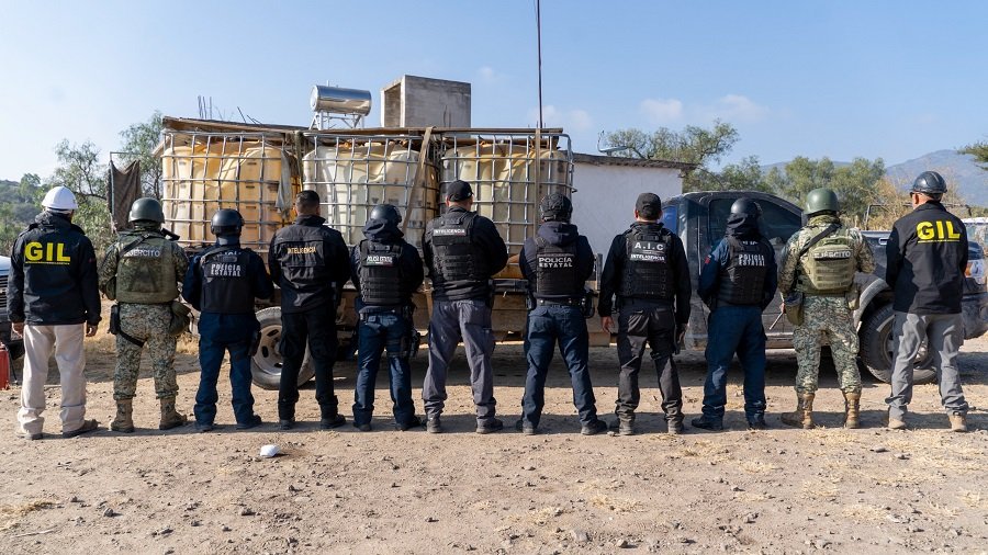 SSPH Asegura Predio Utilizado Para Almacenamiento de Droga e Hidrocarburo