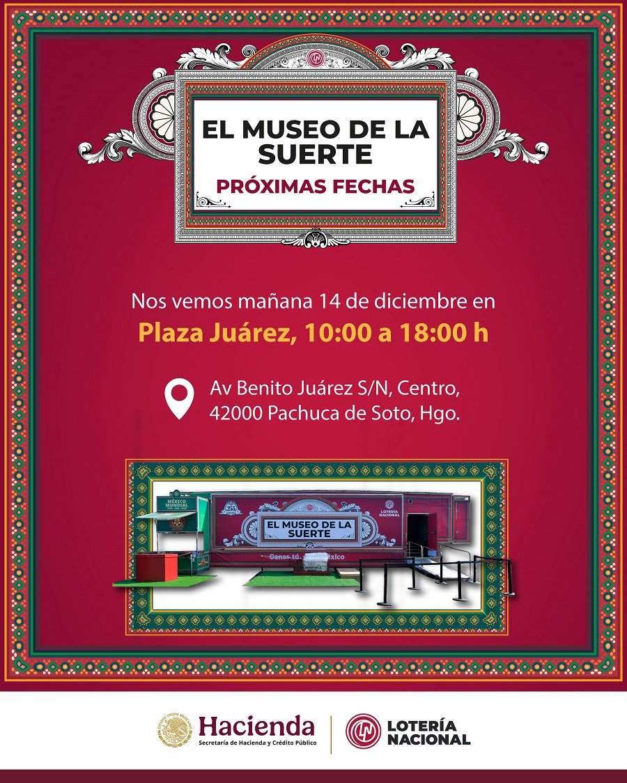 El Museo de la Suerte llega a Pachuca con un Recorrido Interactivo y Gratuito