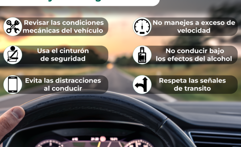 Fortalece IMSS Hidalgo Prevención de Accidentes Viales en Temporada Vacacional de Fin de Año
