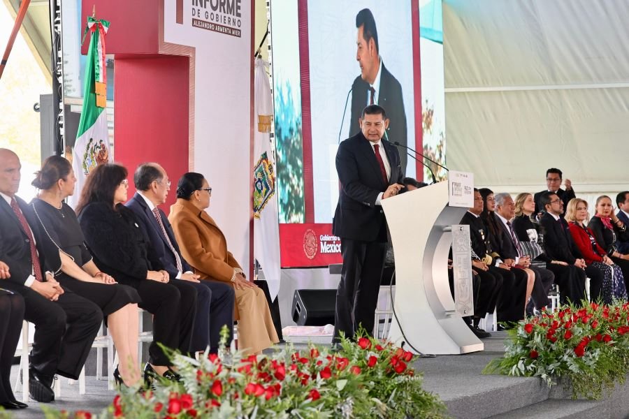 Participación de La Secretaria de Gobernación, Rosa Icela Rodríguez, en El Informe de Gobierno del Gobernador de Puebla, Alejandro Armenta