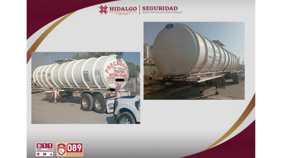 Remolque Cisterna Con Reporte de Robo Recuperado en Tizayuca