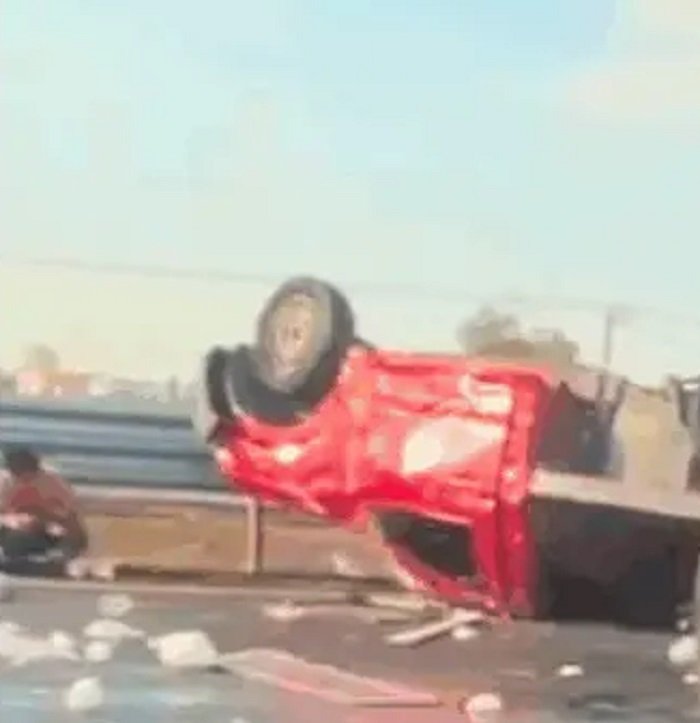 Choque en la carretera México-Pachuca en los límites entre Hidalgo y el Estado de México