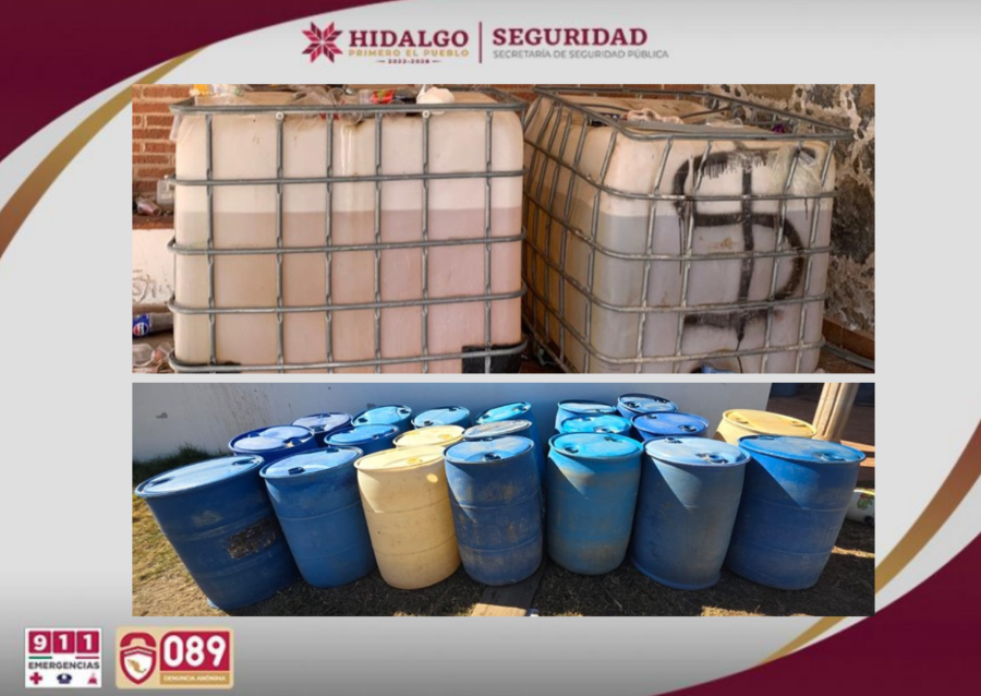 Desmantelan Punto de Almacenamiento y Venta Ilegal de Hidrocarburo en Cuautepec