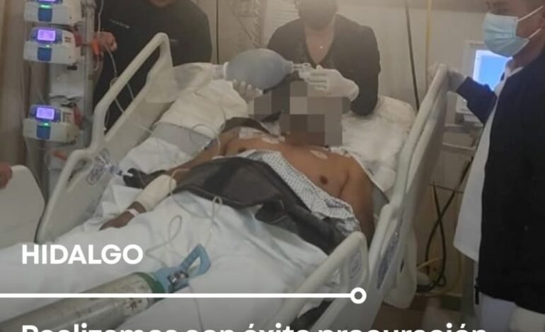 Hospital General IMSS Bienestar de Tulancingo realiza con éxito procuración multiorgánica