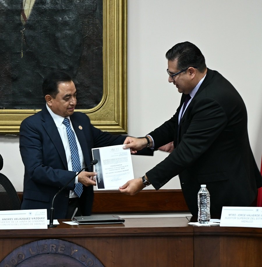 Poder Legislativo Recibe Constancia De Solventación de la Cuenta Pública 2024 y Cumple al 100% con la Transparencia