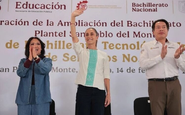 En Libros de Texto de La Nueva Escuela Mexicana Se Incorporará a Las Mujeres en La Historia: Presidenta Claudia Sheinbaum al Inaugurar Ampliación de Bachillerato Nacional en Tlaxcala