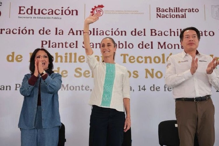 En Libros de Texto de La Nueva Escuela Mexicana Se Incorporará a Las Mujeres en La Historia: Presidenta Claudia Sheinbaum al Inaugurar Ampliación de Bachillerato Nacional en Tlaxcala