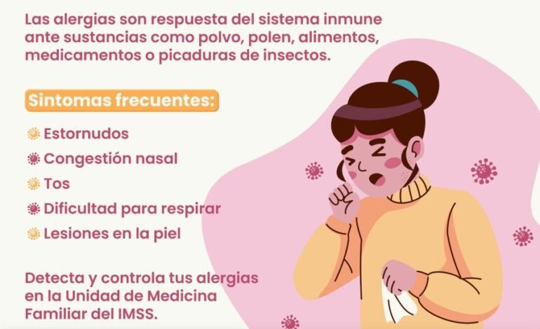 Fortalece IMSS Hidalgo Detección Oportuna y Control de Enfermedades Alérgicas