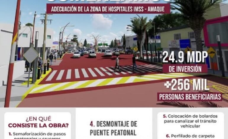 Inició la Adecuación de la Zona de Hospitales IMSS–Amaque