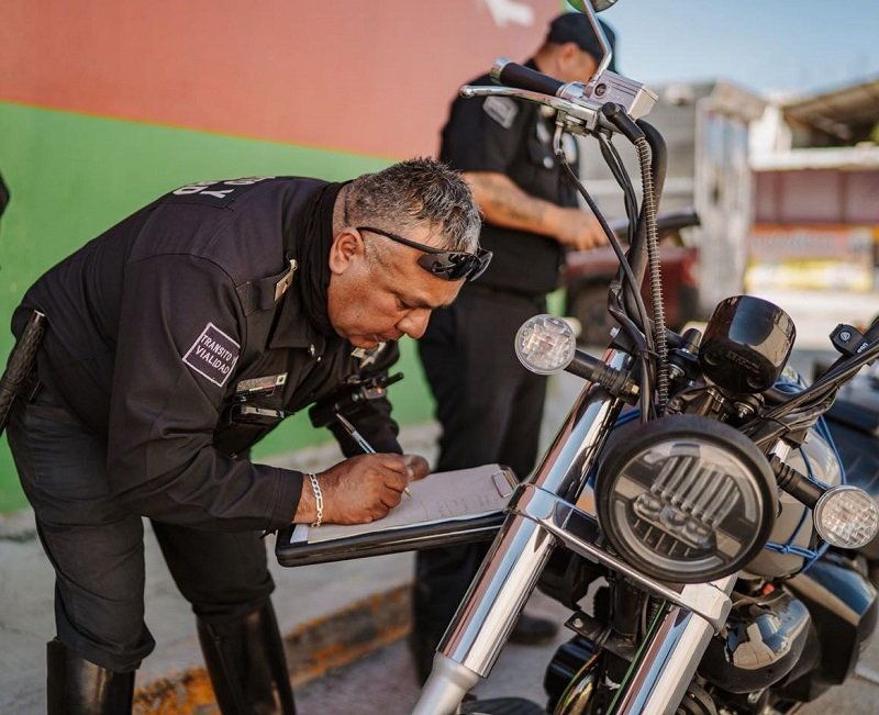 Operativo “Moto Segura” en Pachuca Con el Apoyo de la Guardia Nacional